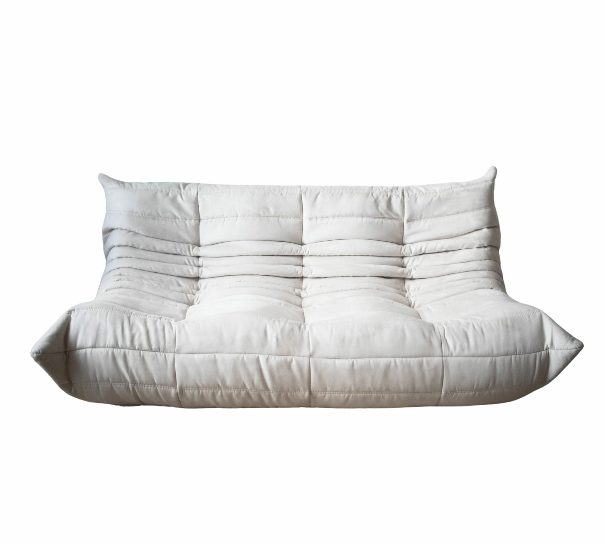 Togo Sofa 3-seater faux leather light beige 0