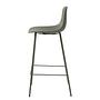 Bar stool Toledo Set of 2 Mixed fabric Steel Olive green 2