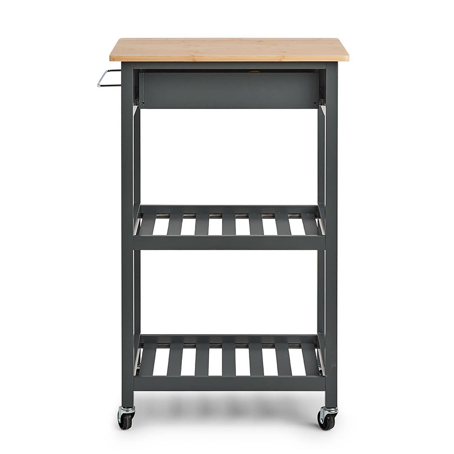 Addison Servierwagen Bambus MDF Grau  2