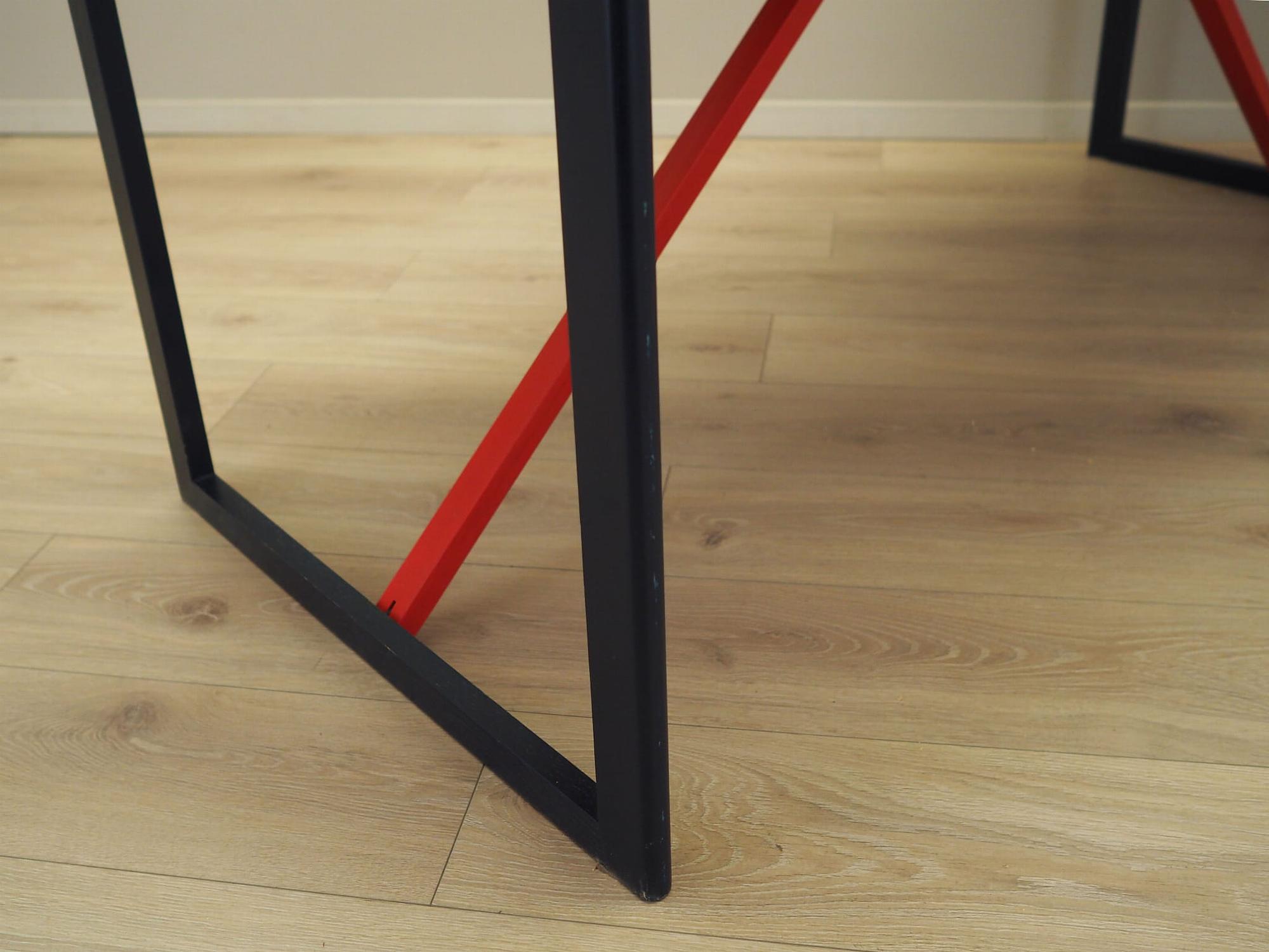 Desk Acacia wood 1980s 8