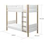 Etagenbett Extra Hoch Holz Weiß 8
