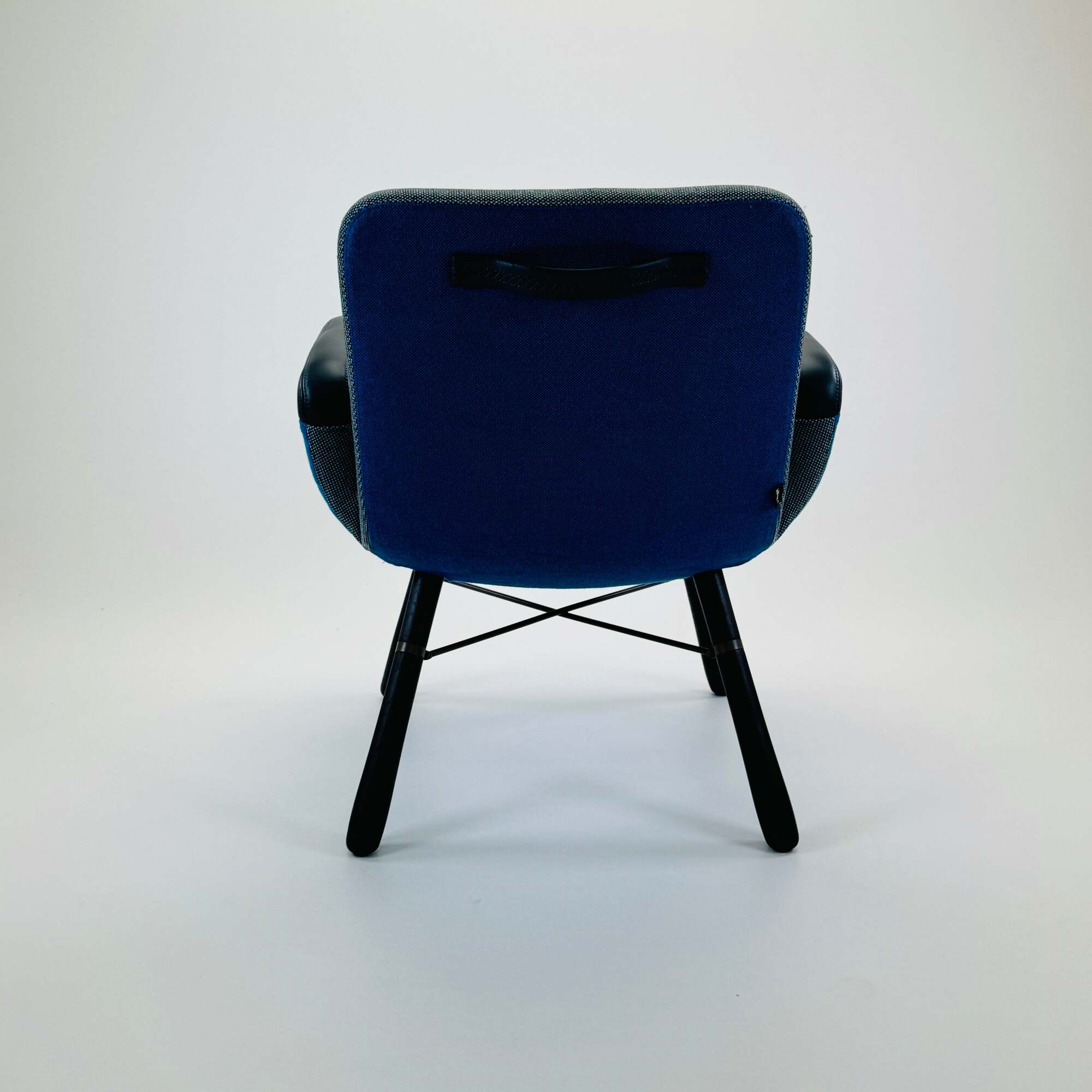 East River Chair Leder Blau 4