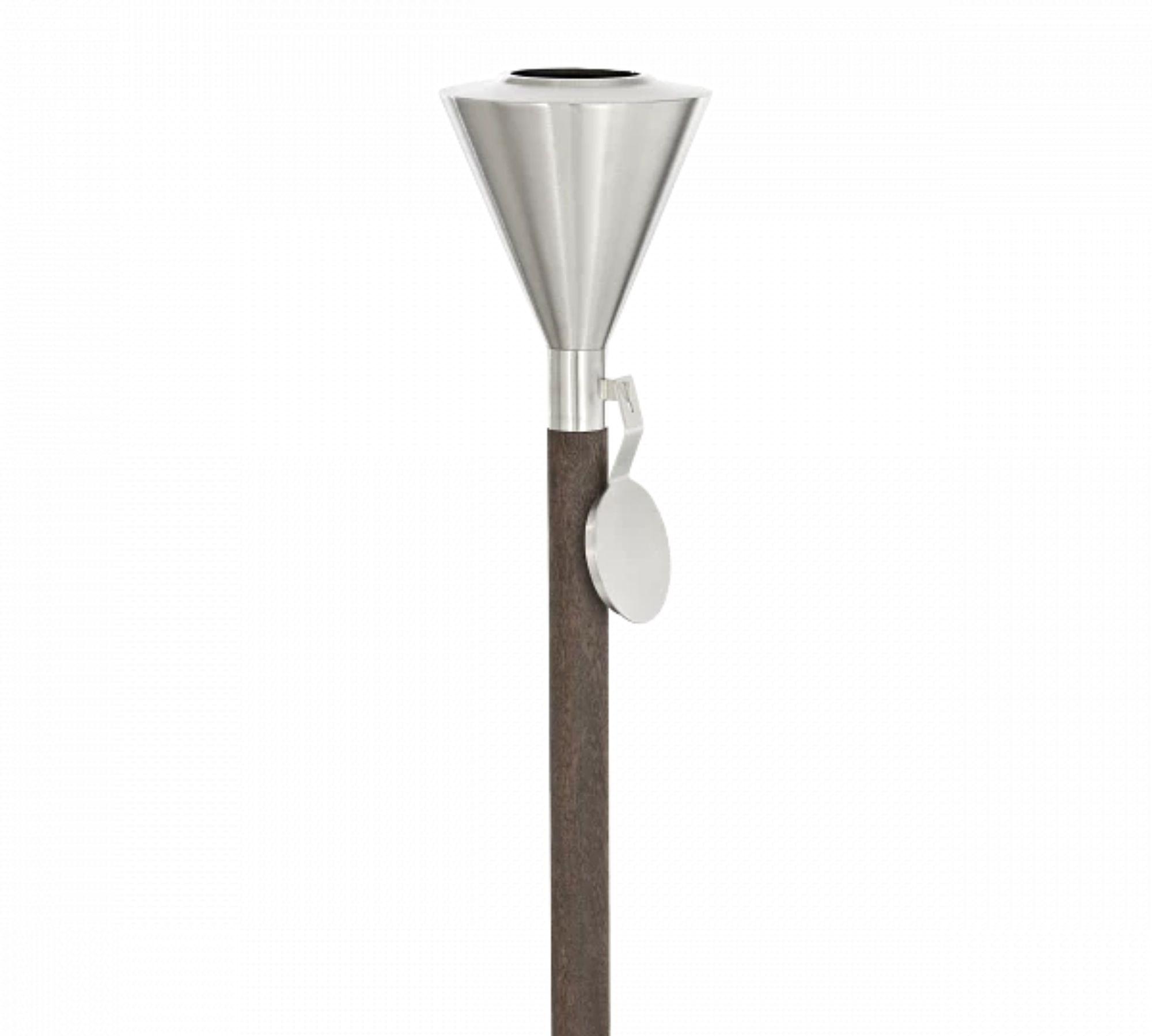 Orchos Gartenfackel Edelstahl Matt 65032 2