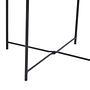 Steel Round Side Table Metal Black 8