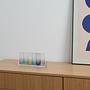 Glass set with tray multicolored 1970s 1