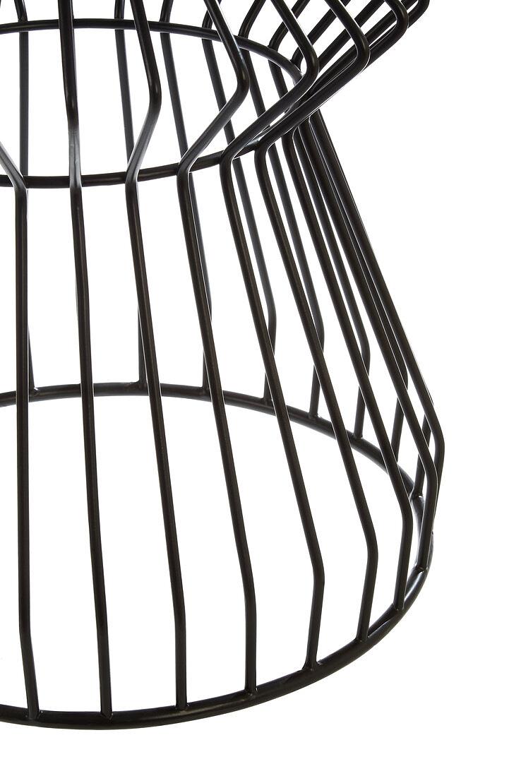 Corina Runder Beistelltisch Eisen Schwarz 41cm 3