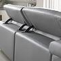 Sofa Récamiere Links Leder Grau 5