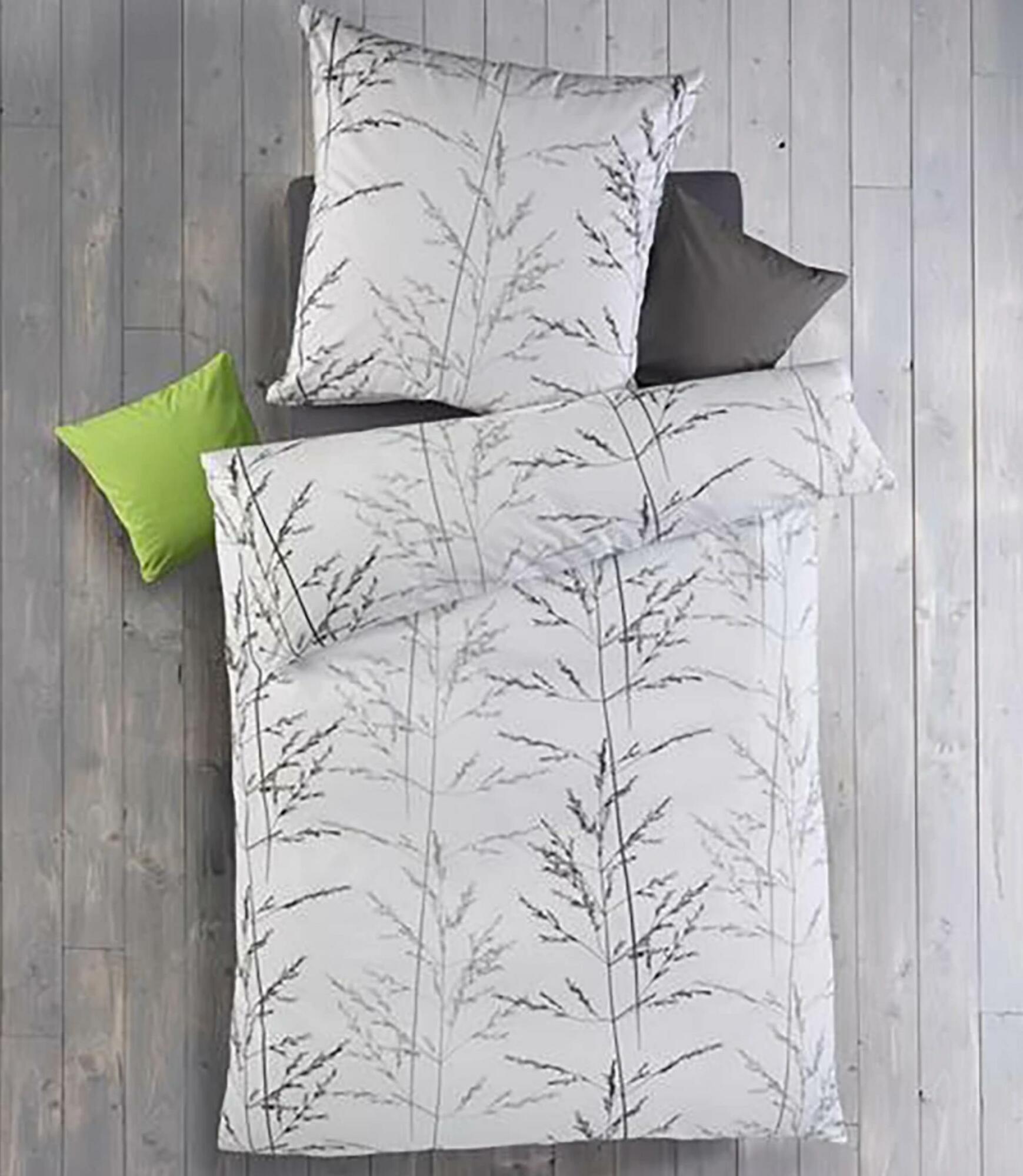 2-piece bed linen set cotton white 1