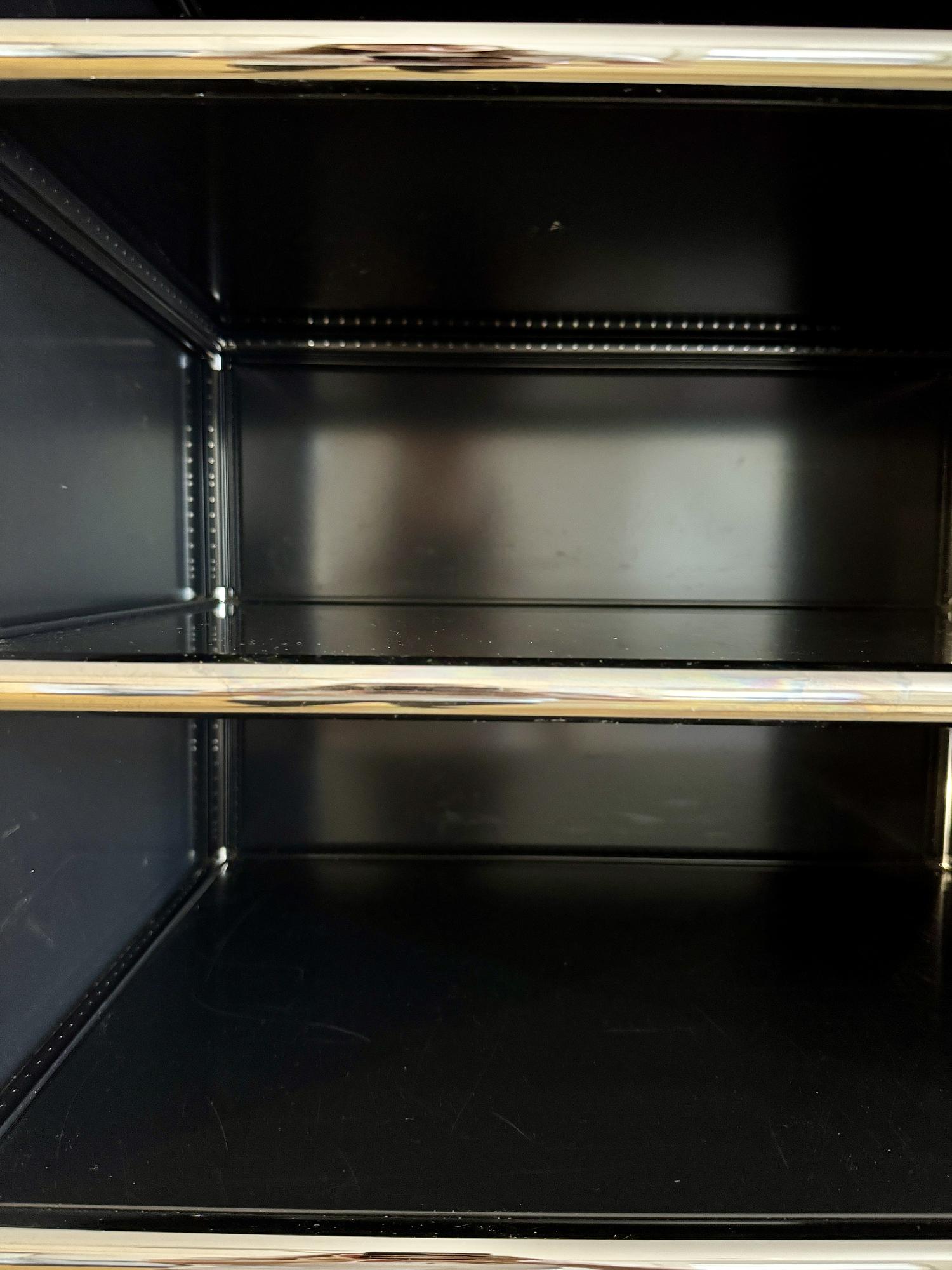 Tower Storage Unit Regal Metall Schwarz 4