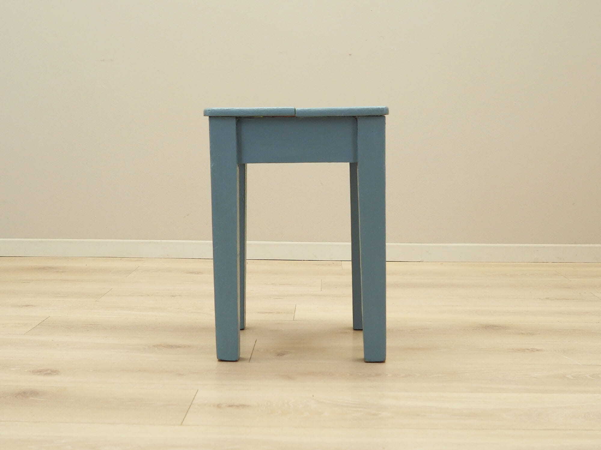 Stool Wood Gray 1950s 5