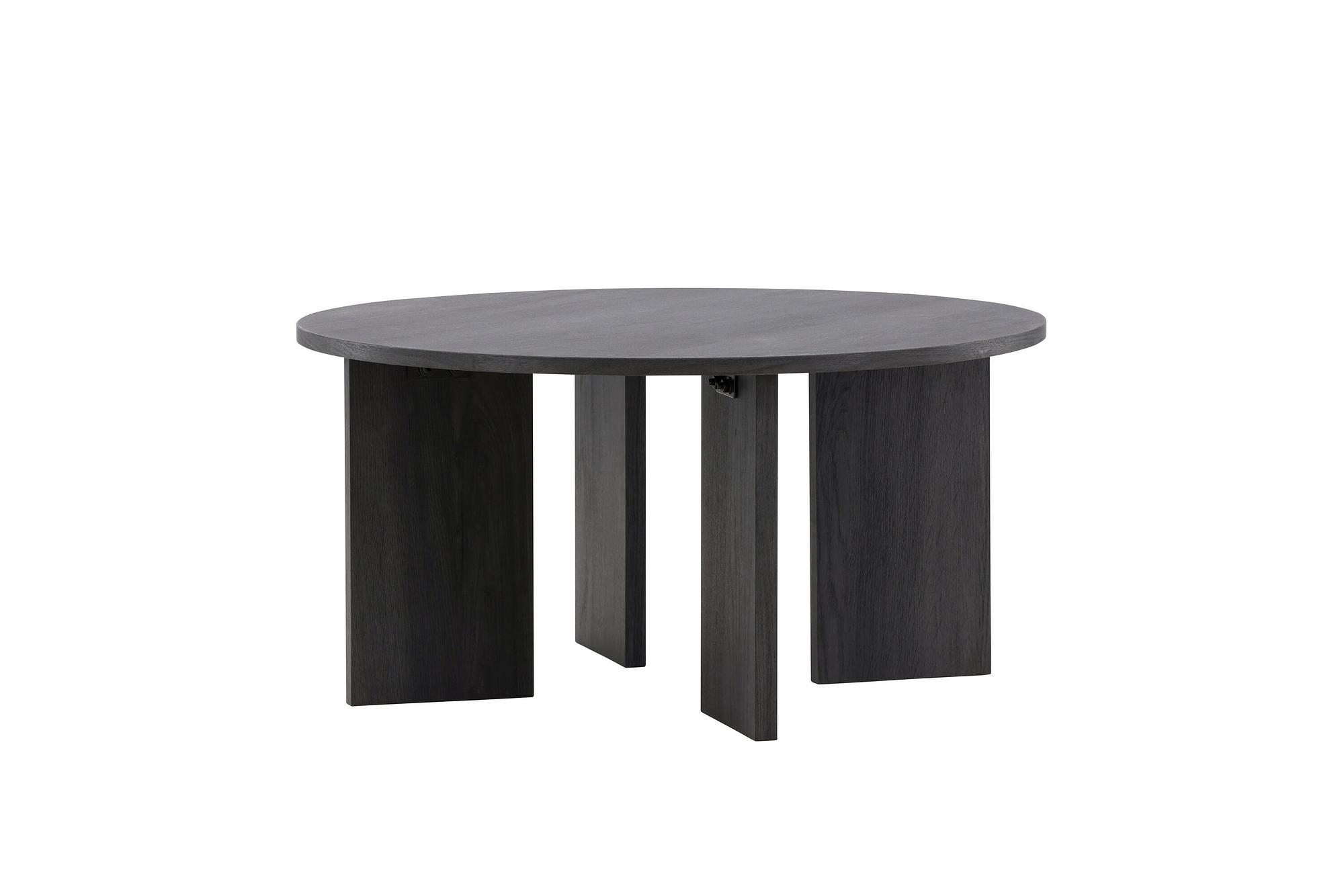 Askerön Coffee table FSC Black ⌀80cm 1
