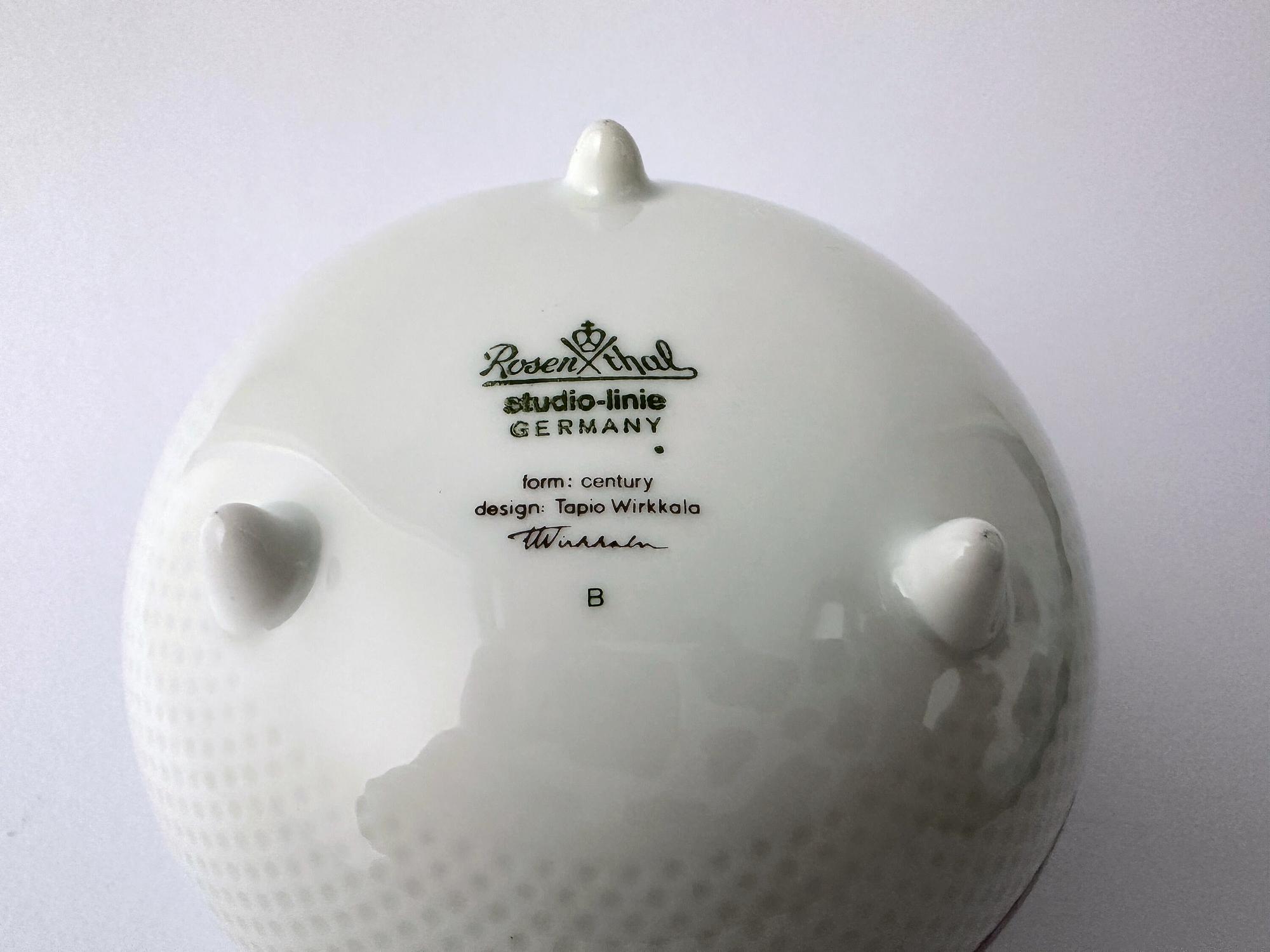 Vintage New Wave Zuckerdose Porzellan 1980er Jahre 3