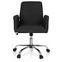 FLOW Office Chair Swivel with Casters Fabric Black 0