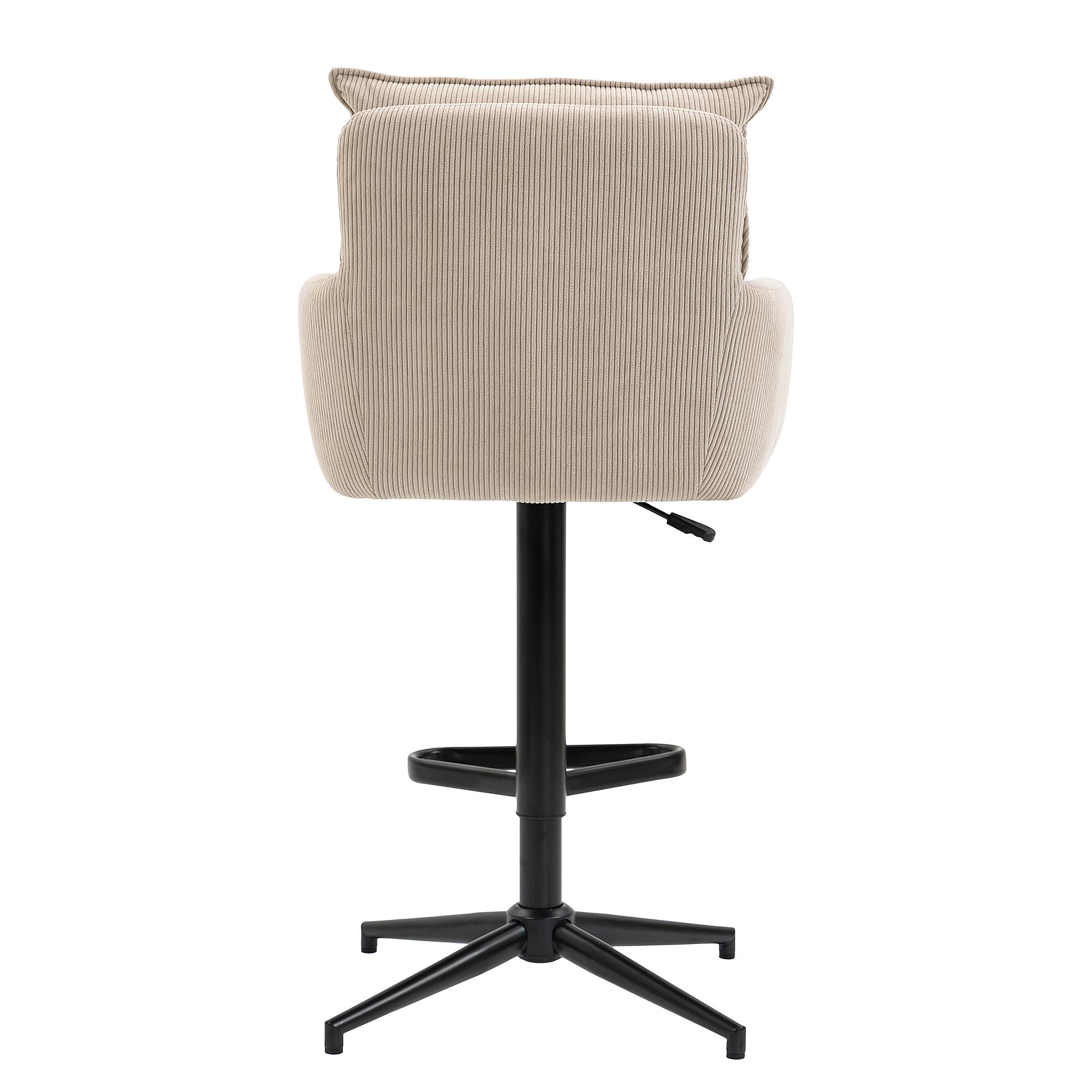 Bar stool DIDRIP Set of 2 Height adjustable Cappuccino 3