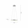 Pendant light 1-bulb Aluminum Silver 7