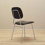 Dining chair faux leather metal 1970s 6