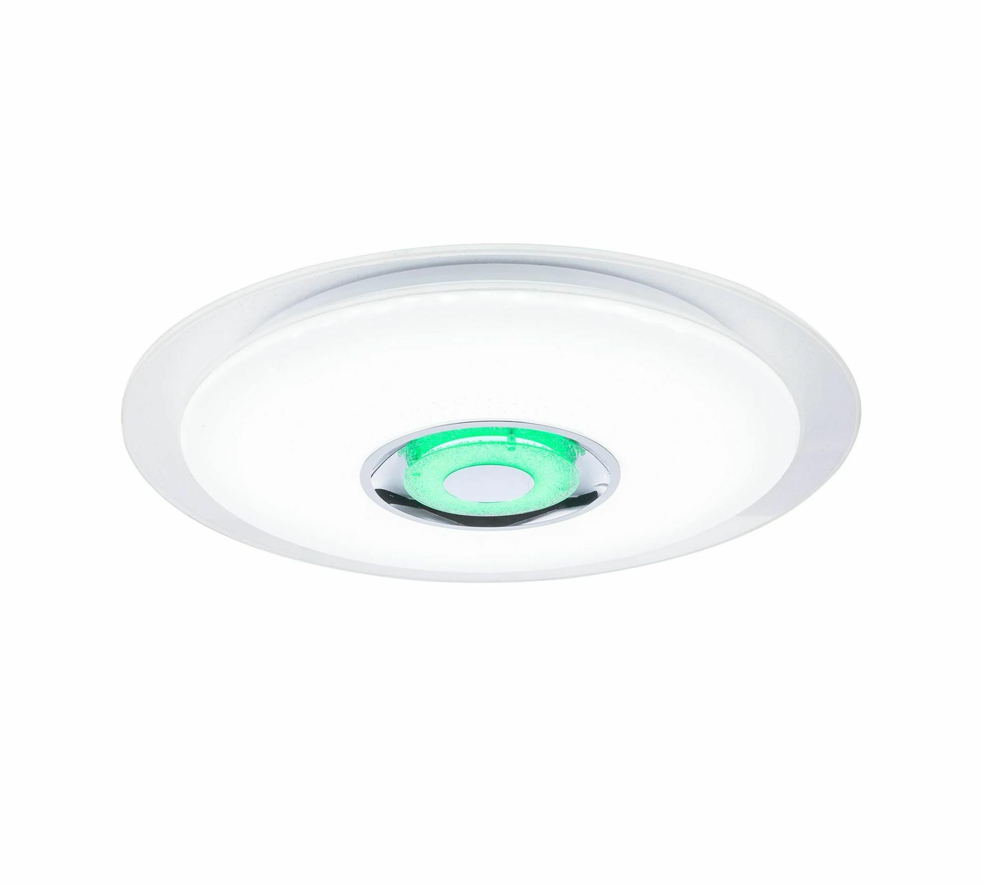 LED Deckenleuchte 1-flammig Glas Metall Weiß 1