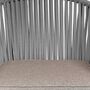 2x Garden chair Steel Polyester Grey 6