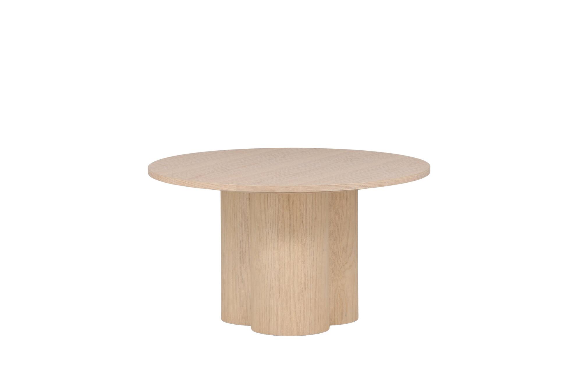 Olivia Couchtisch MDF Weiß  Ø80cm 1