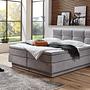 Chicago Boxspringbett mit Bettkasten & Topper Silber 0
