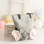 Elephant Bag Cotton Grey 1