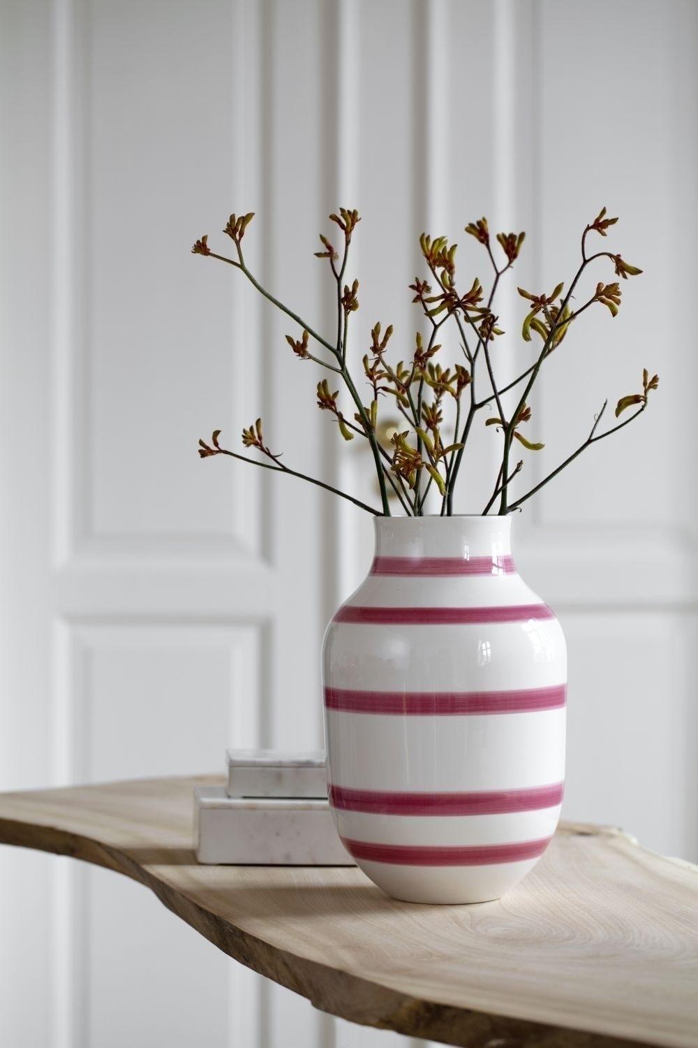 Omaggio Keramikvase Weiß 7