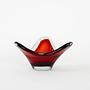 Ruby plate Murano glass 1960s 2