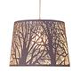 White Wood Pendant Lamp Steel 1-light 0