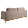 Sofa 2-Sitzer Textil Braun 5