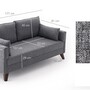 Sofa 2-Sitzer Grau 7