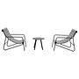 Outdoor Lounge 3-piece Set Steel Bouclé Anthracite 4