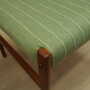 2x Vintage Stuhl Teakholz Textil Grün 1970er Jahre 6