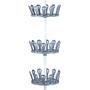 Telescopic Shoe Rack Achilles Steel White 3
