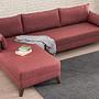 Bella Sofa Récamiere Links  Rot 2