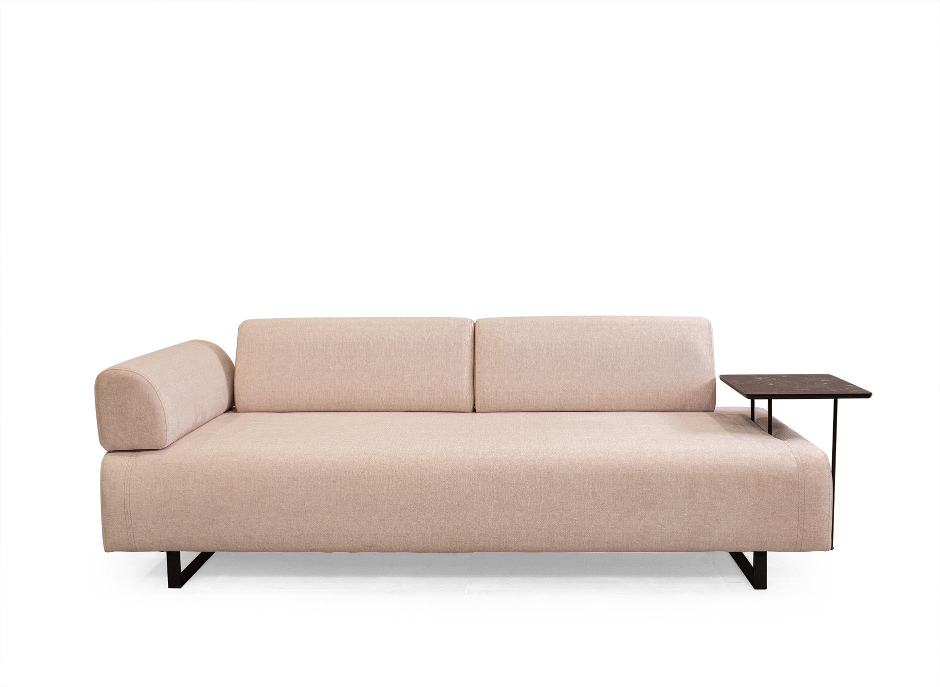 Infinity 3-Sitzer Sofa mit Beistelltisch Beige 0