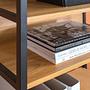 Regal Holz Metall Natur 3