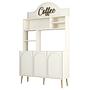 Lyon 120 Schrank Holz Creme Gold 6