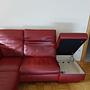 Wellness-/Relaxcouch Leder Rot 1