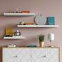 Wall shelf Veneered White 60 cm 5