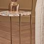 Vita Side Table Steel Stone Natural Agate 5