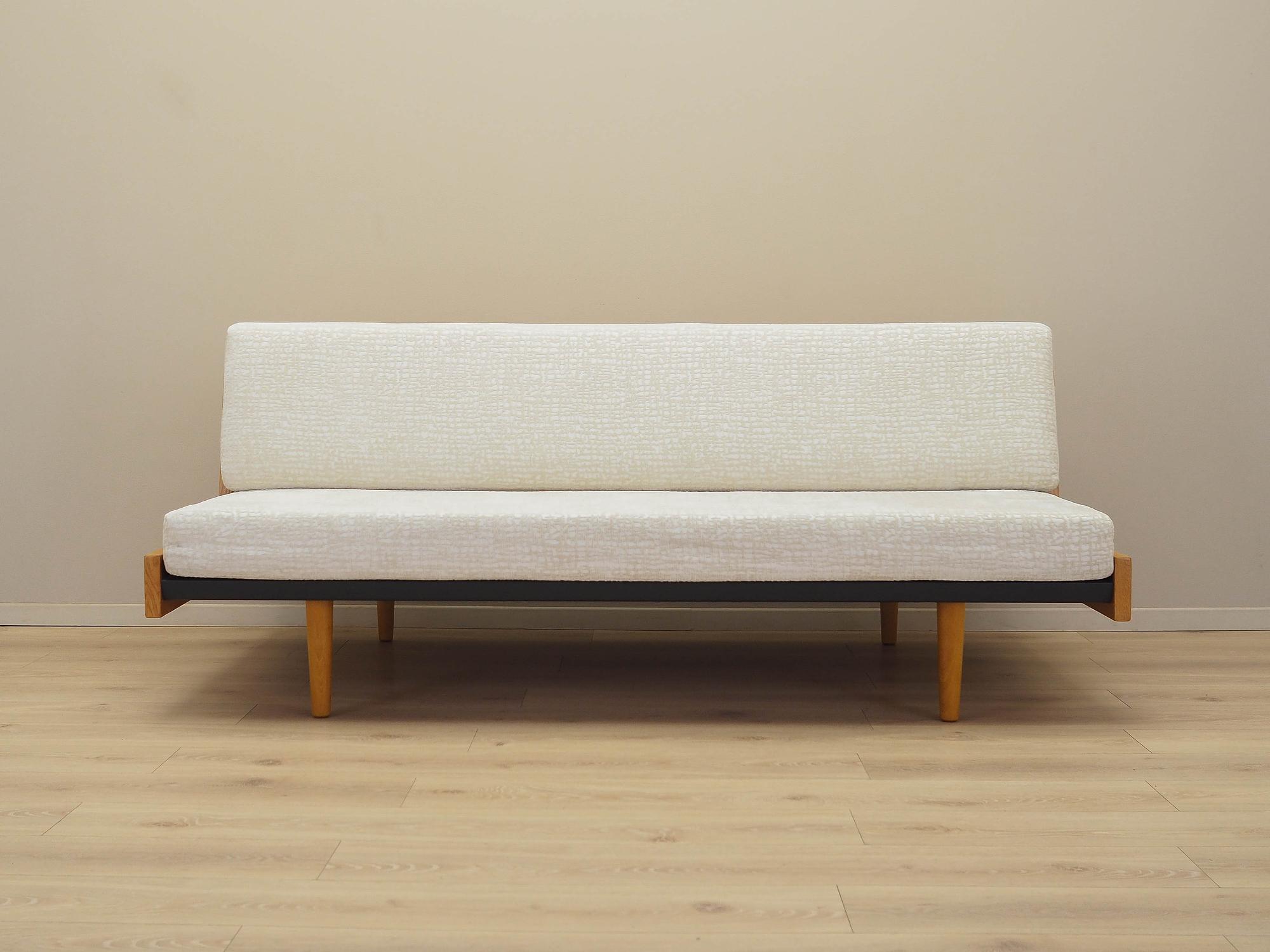 Oak sofa White Brown 1960s 1