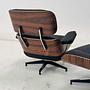 Eames Lounge Chair &amp; Ottoman Leder Holz Schwarz Braun 4