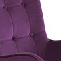 Bridget Sessel Samt Massivholz Violett 4