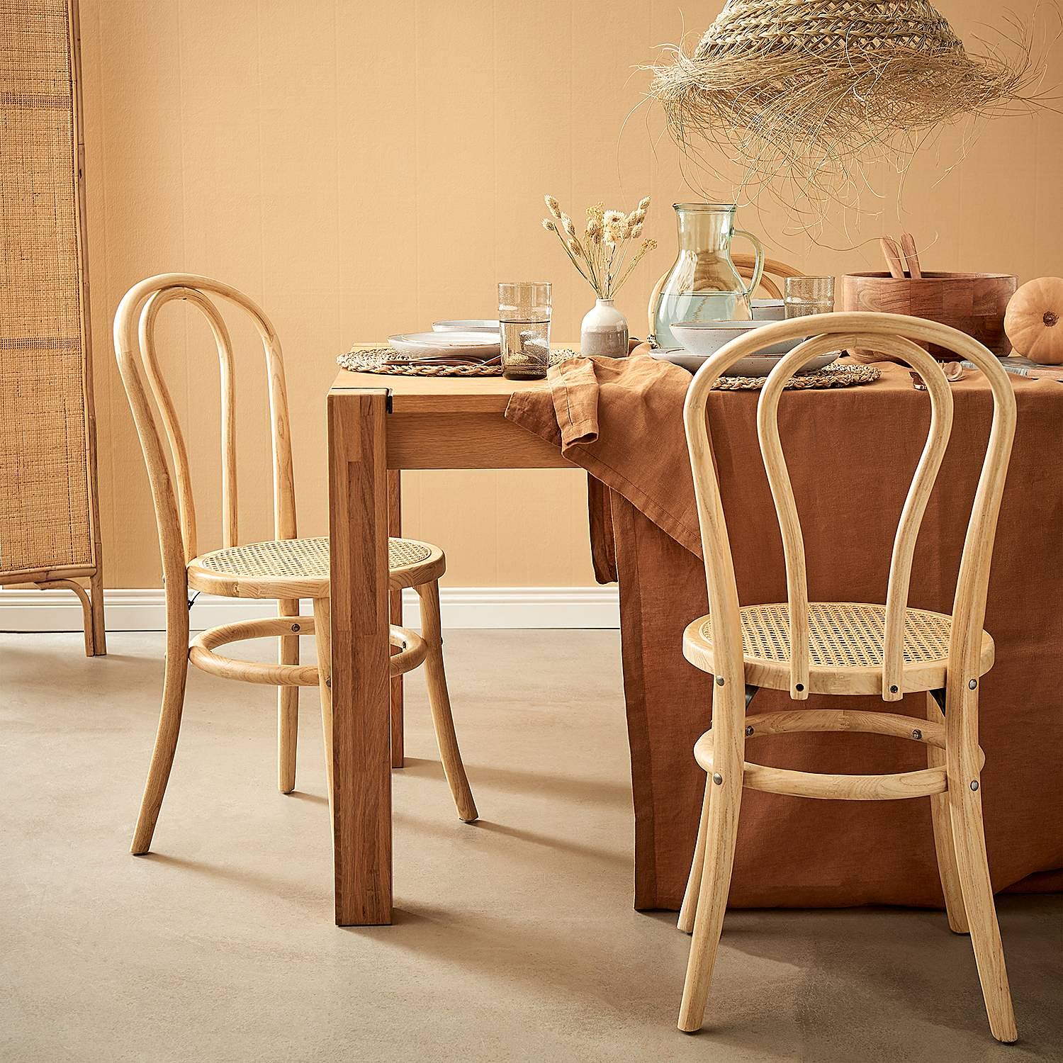 Stuhl WIENER MELANGE Rattan Natur 4