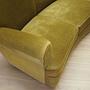 4-seater sofa velvet green 1960s 5