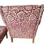 Sessel und Hocker Textil Holz Mehrfarbig 5