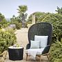 SOGNI Lounge Chair Teak Wood Cushion Limonta Anthracite 1