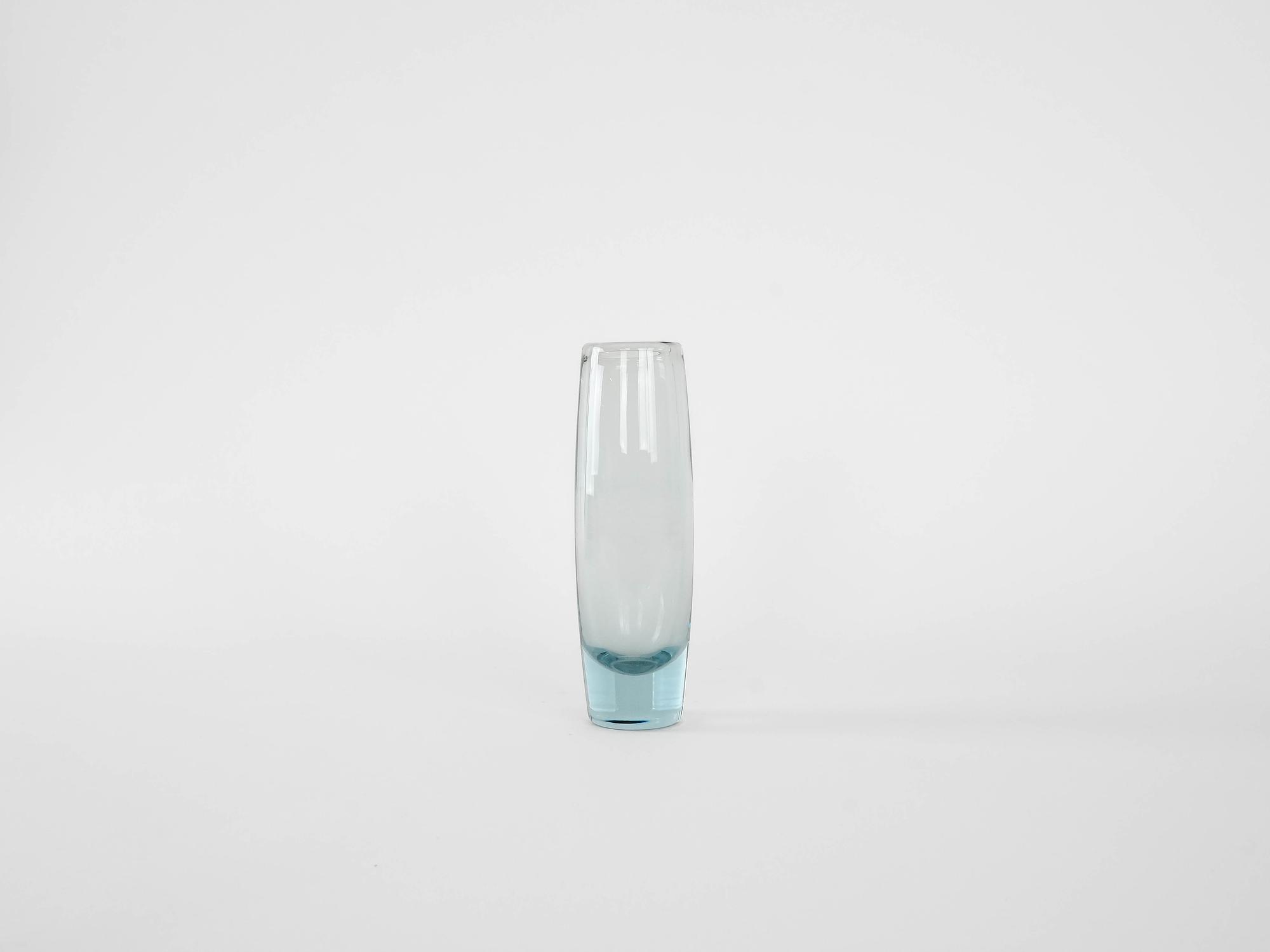 Glasvase Transparent 1950er Jahre 1