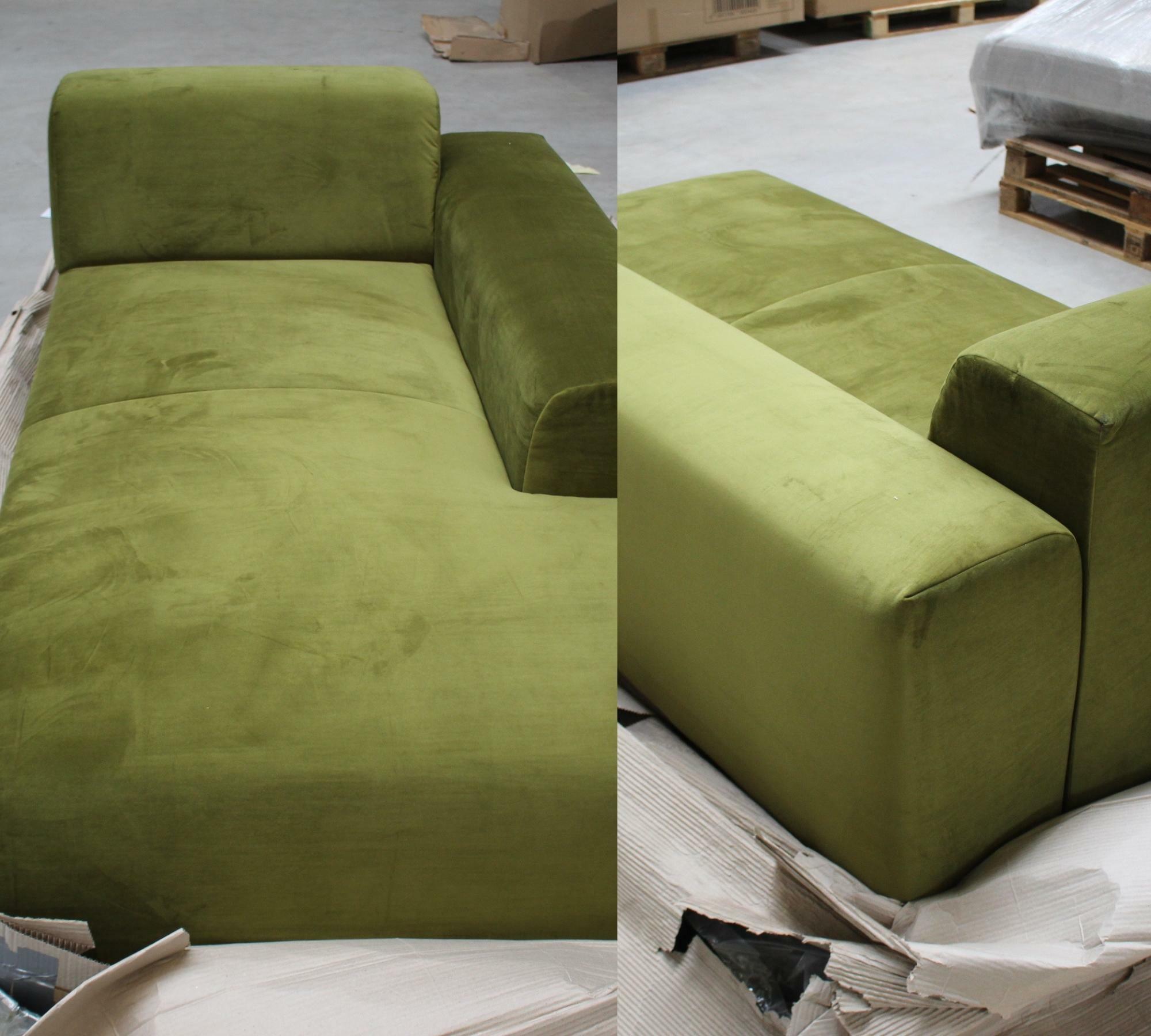 2-Sitzer Sofa Karen Récamiere Rechts Oliv 9