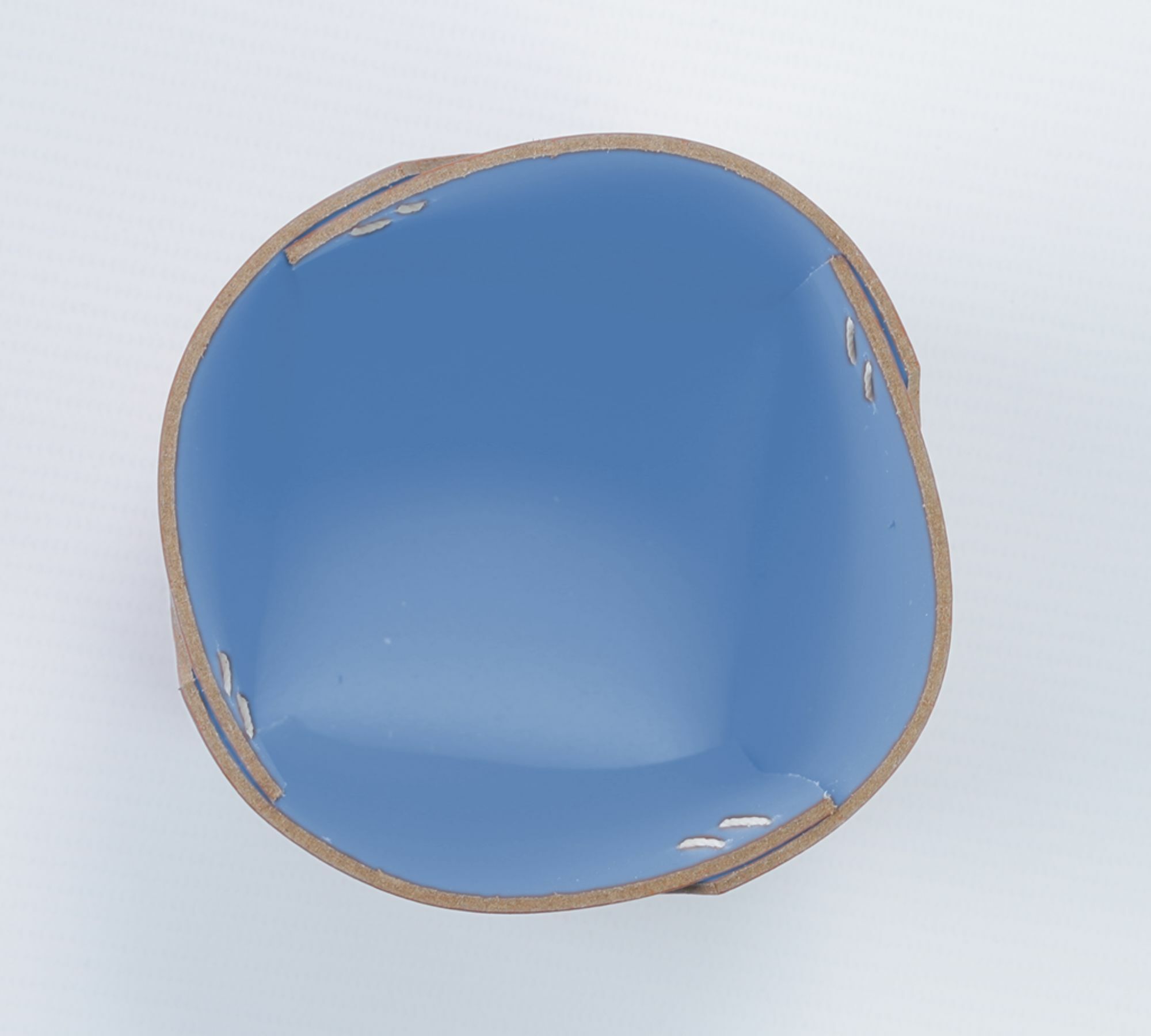 Stiftehalter 100% Recyceltes Leder Blau 3